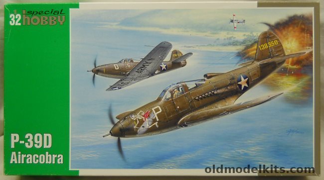 Special Hobby 1/32 Bell P-39D Airacobra With Squadron Book - 35th FS 8th FG Lt . I.A. Erickson Milne Bay PNG 1942 / Same Sq. Lt. Leder Aircraft /  36th FS 8th FG Donald C. McGee Port Moresby PNG June 1942, SH32002 plastic model kit